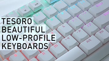 Tesoro: Mechanical Chiclet Keys, Low-Profile, Keyboard Insanity | Computex 2018