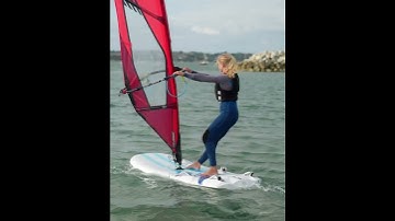 Learn to Windsurf | Sailing Position | Basic Sailing Along #shorts