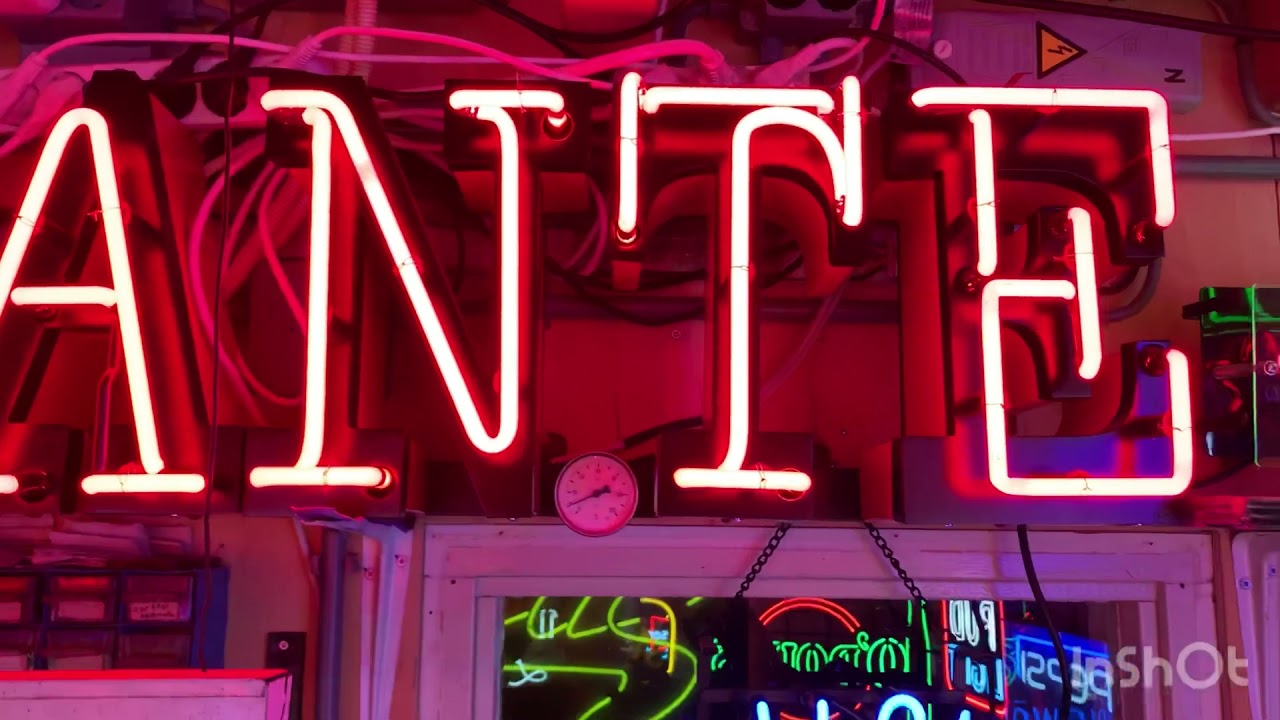 My neon sign collection || old vintage real glass neon signs