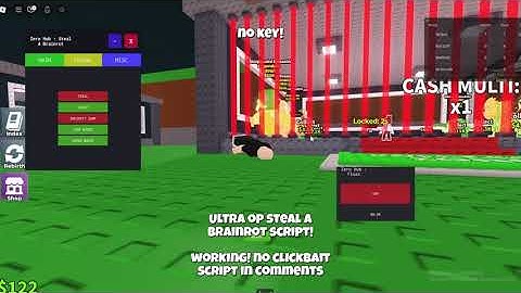 ⚡ NO KEY! Steal A Brainrot Script – Infinite Jump, ESP, Fly & Invisibility!