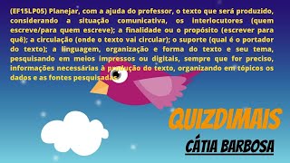 Estudo Matriz BNCC - 1º ano EF - Habilidade EF15LP05