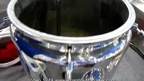 Equipment and technology for encapsulation in gelatin capsules. Video 1249 www.Pharma-Manager.com