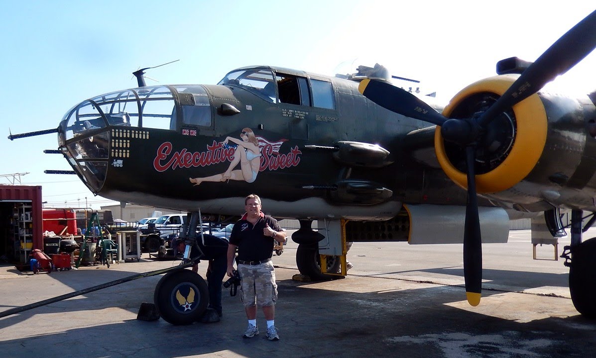 Take a Flight Inside the North American B-25J Mitchell &quot;Executive Sweet&quot; Camarillo Airport GoPro ...
