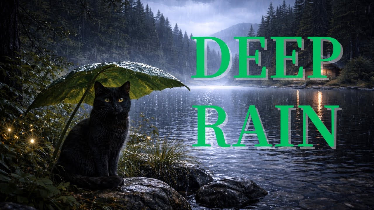 Rain Sounds for Focus 🐈‍⬛ Deep Work & Study | 2 Hours