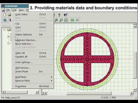 QuickField Example 3-phase cable simulation AC conduction analysis ...