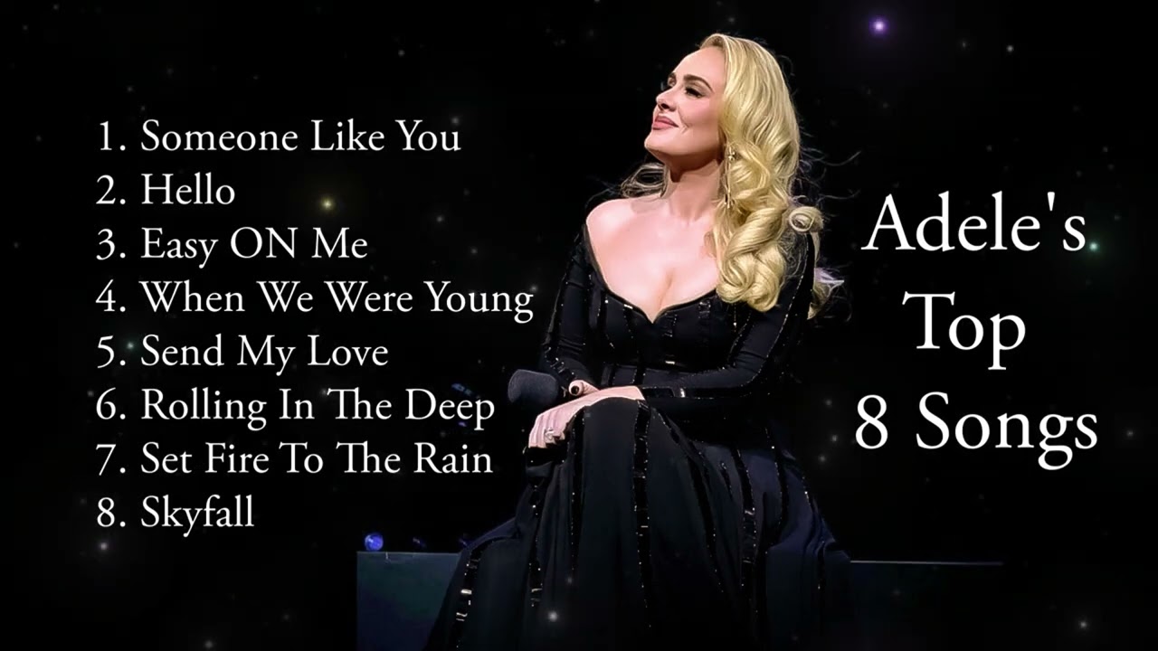 Top 8 Adele Songs | Adele's Best Songs Playlist | Top English songs | Popular English music playlist