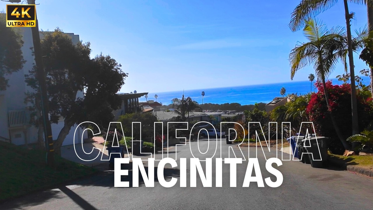 Relaxing Drive Through Encinitas & Solana Beach | Scenic California Tour in 4K