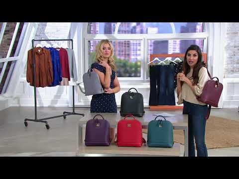 Dooney & Bourke Pebble Leather Zip Pod Backpack on QVC 