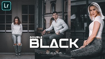 Double Black(Dark Moody)Presets-Adobe Lightroom Mobile Presets|Free DNG Premium Presets|Black Tones