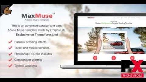 Preview MaxMuse - One Page Muse Template TForest