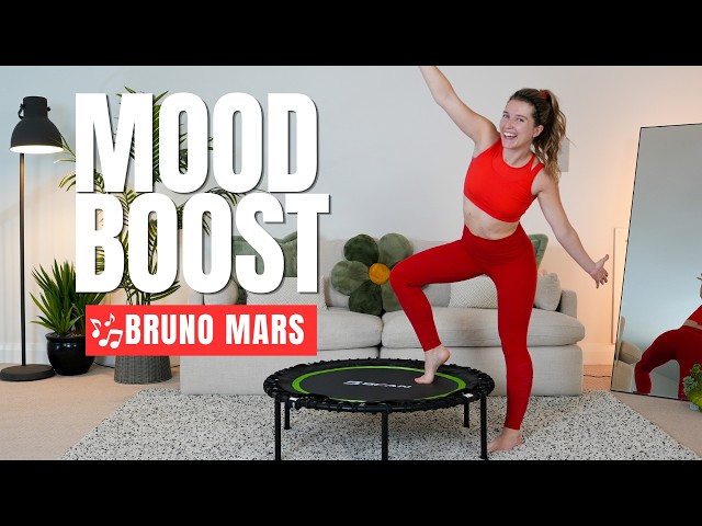 10 Minute Morning Rebounder Workout | Boost Your Mood & Energy for
