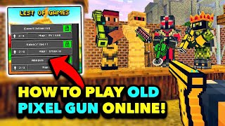 HOW TO PLAY OLD PIXEL GUN 3D ONLINE IN 2023! (Mod APK Download) screenshot 4