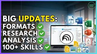 NotebookLM’s Big Update for More Formats, Skills, Coding, Research, &amp; Analysis