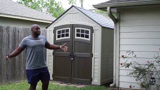 Suncast Sutton 7x7 ft  Resin Storage Shed
