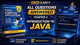 Introduction to JAVA | Class 9 Computer Chapter 2 | Complete Answer