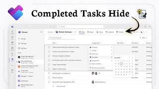 How to hide completed tasks in Microsoft Planner