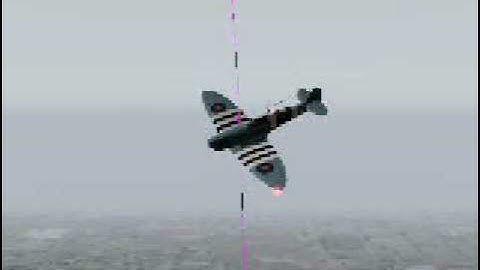 X Plane movie take 30 Unrecoverable flat-spin