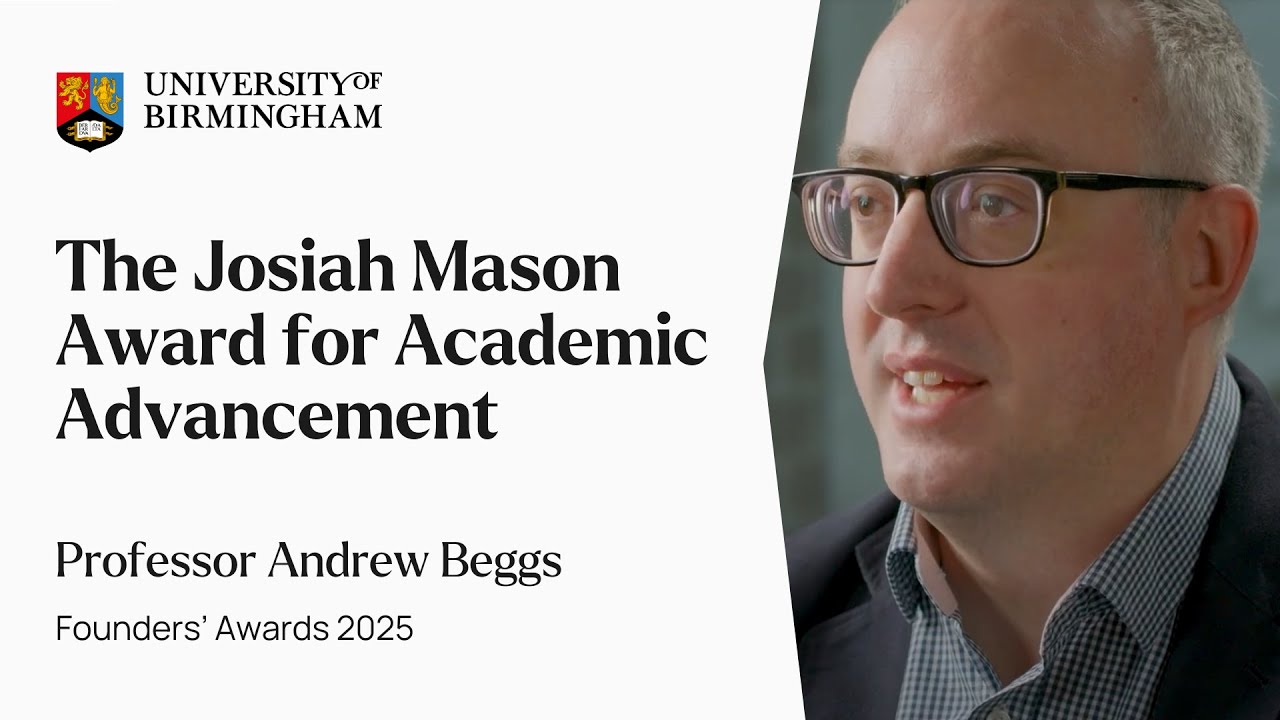 Professor Andrew Beggs | Founders' Awards 2025 | University of Birmingham