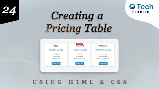 Creating a Pricing Table with HTML & CSS