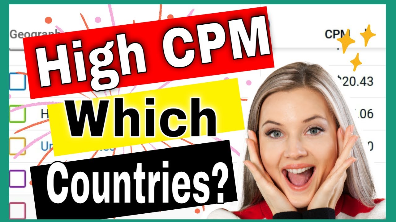 What are the Top 50 Countries with highest  CPM? 