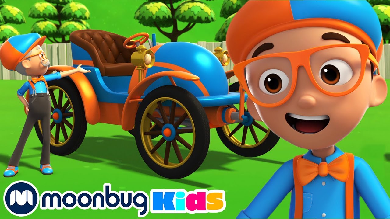 ⁣Blippi Wonders | Eerste Auto | Moonbug Kids Nederlands - Kindertekenfilms en Liedjes
