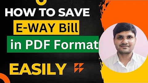 Download E-way bill in pdf format | how to download e-way bill in pdf format | E-way bill save करें