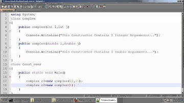 Constructor Overloading In C#.Net Tamil