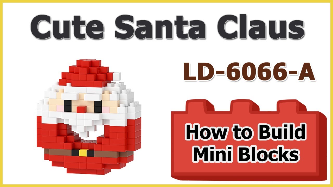 How to Build Blocks Santa Claus LD-6066-A - Merry Christmas Donut