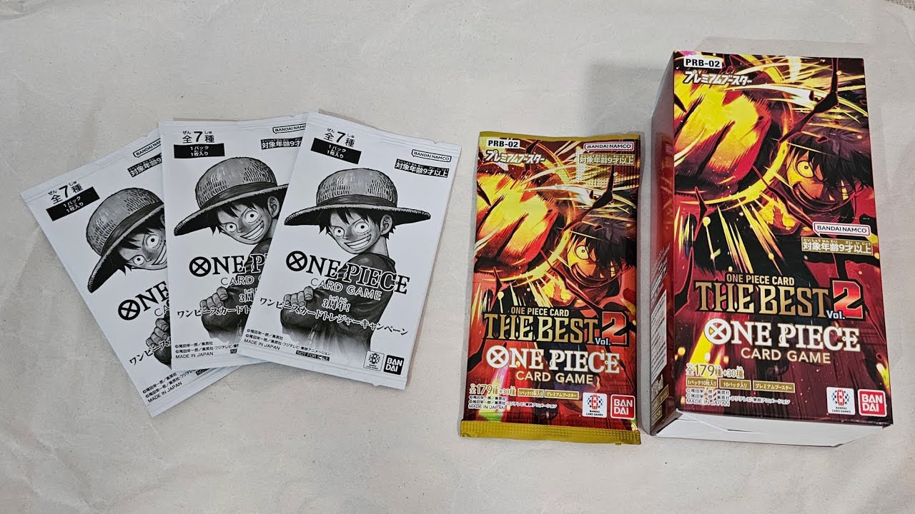 [One Piece] Opening 1 Box of The Best Vol. 2 + a Few Packs