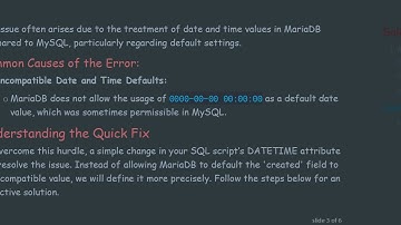 How to Resolve MySQL Database Export Errors When Migrating to MariaDB PhpMyAdmin