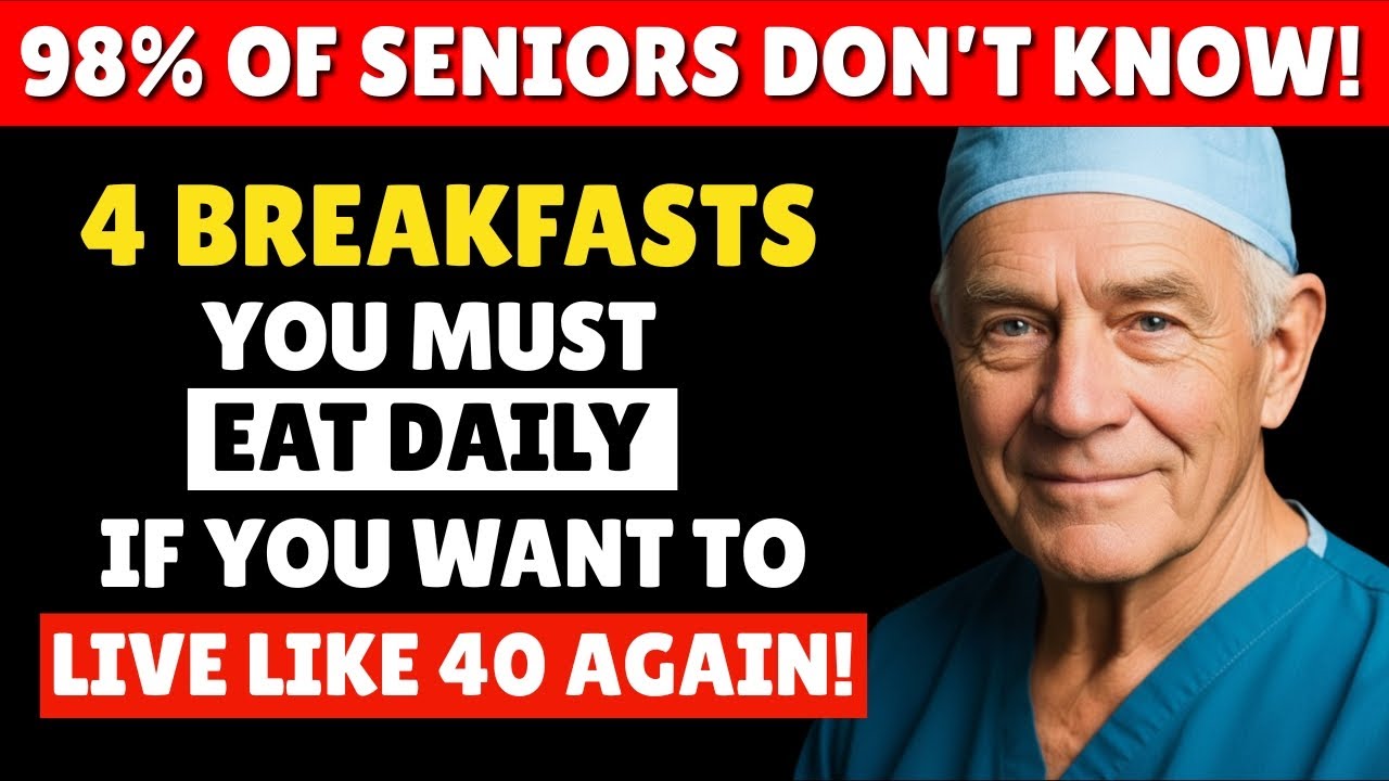SENIORS, 4 WORST Breakfasts You Should NEVER Eat and 4 You MUST Eat Daily | Doctor Explains