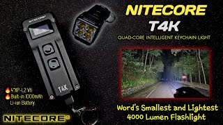 Nitecore T4K | Senter Paling Kecil Dan Paling Terang Di Dunia | 4000 Lumens