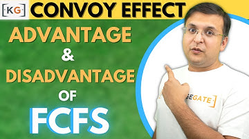 3.7 Convoy effect advantage disadvantage of FCFS scheduling algorithm first come first serve