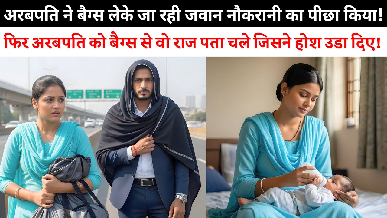 अरबपति ने अपनी नौकरानी का चुपके से पीछा किया — फिर जो राज पता चला उसने सब बदल दिया! | Hindi Kahani