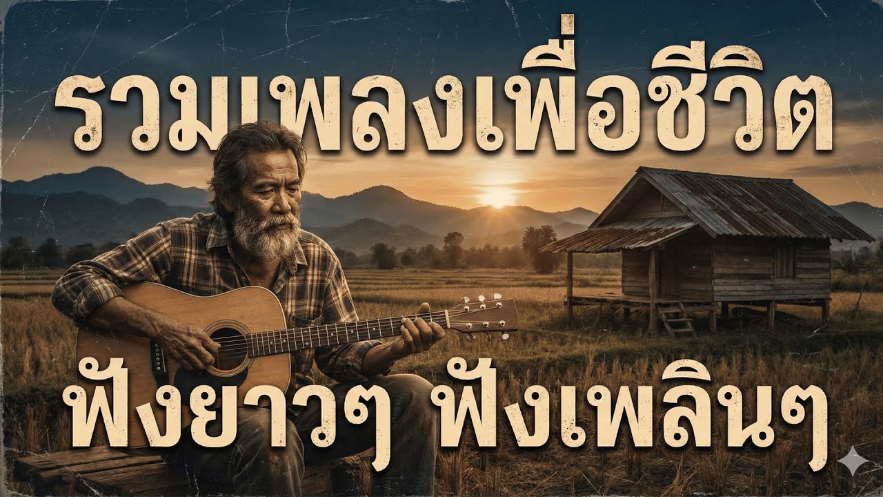 รวมเพลงเพื่อชีวิตมาเเรง ฟังยาวๆ 1ชั่วโมง ไม่มีโฆษณาคั่น