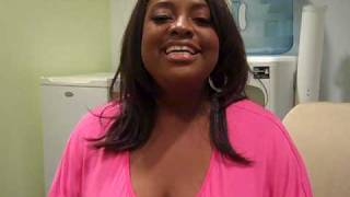 Sherri Shepherd in the Joy Behar Show green room