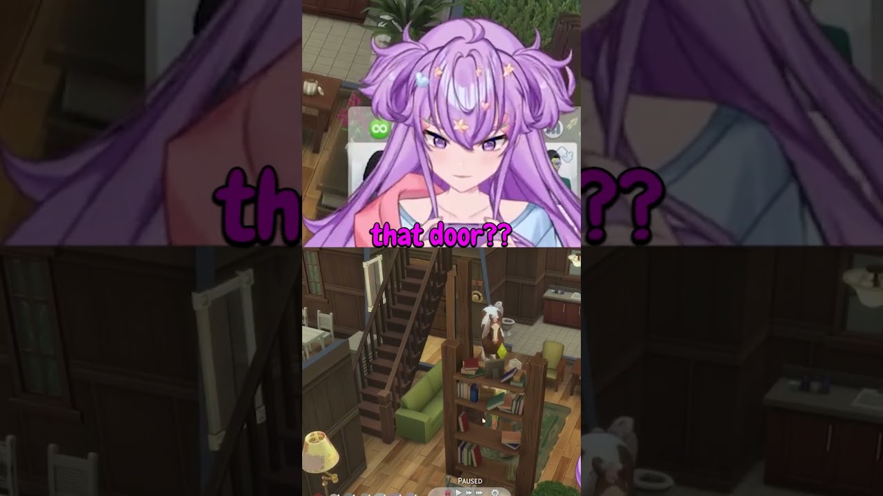 THE HORSE CAN FIT THROUGH THE DOOR?!?!?! #vtuber #envtuber #vtuberclips #sims4 #sims4cc