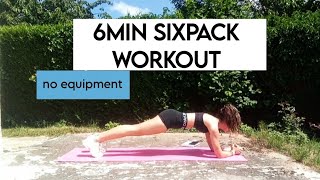 6 MIN KILLER SIXPACK - super intense ab workout (no rest, no equipment)
