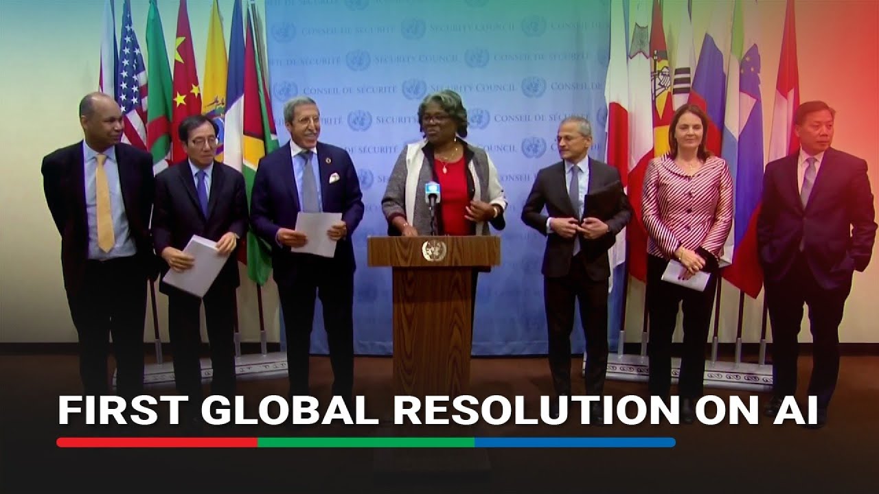 UN adopts first global artificial intelligence resolution - YouTube
