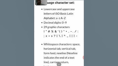CS201 Character Set and Keywords by Dr S P SHARMA