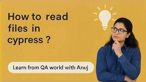 How to perform Read operation in Cypress