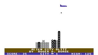 C64 Game: Alien City Blitz (1984, Binary Zone PD)