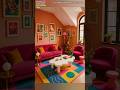 Living Room Decor Ideas || Bright &amp; Colorful Makeover ✨ #shorts #livingroom #interiordesign