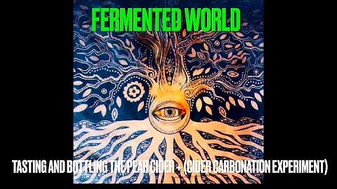 Tasting and bottling the pear cider + carbonation experiment