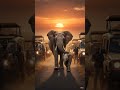 नन्हे हाथी की पहली शहर यात्रा#babyelephant #trending #viral #ytshorts ##Shorts #shortsviral #aistory