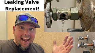 How to Replace a Leaking Shutoff Valve Under a Sink.
