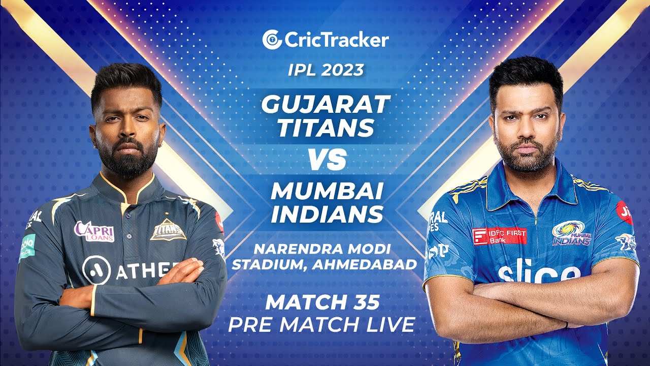 🔴Live IPL 2023 GT vs MI Match 35 - Pre-Match Analysis.#crictracker