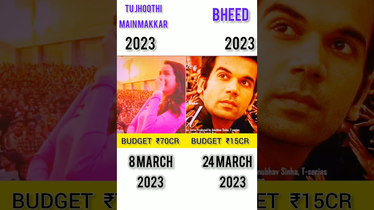 bheed vs tu jhoothi main makkar comparison || bheed movie announcement || 