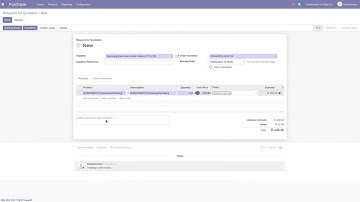 Purchase Order Create | Odoo