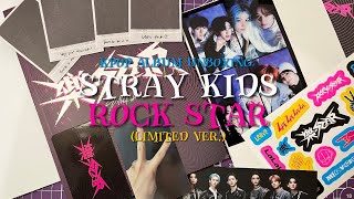 *:📘распаковка альбома stray kids rock star|unboxing kpop album🩷⋆·˚ ༘